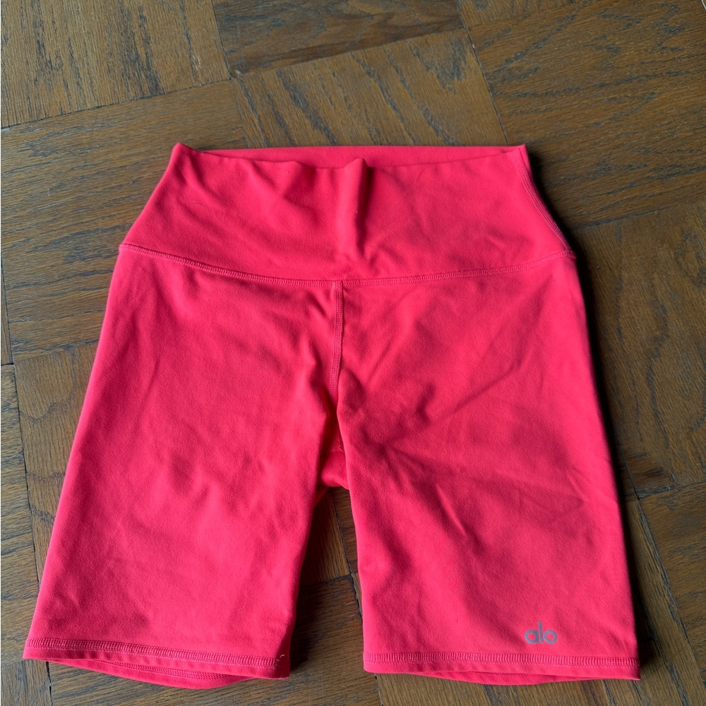 ALO Yoga Women's Bright Red Bike Shorts